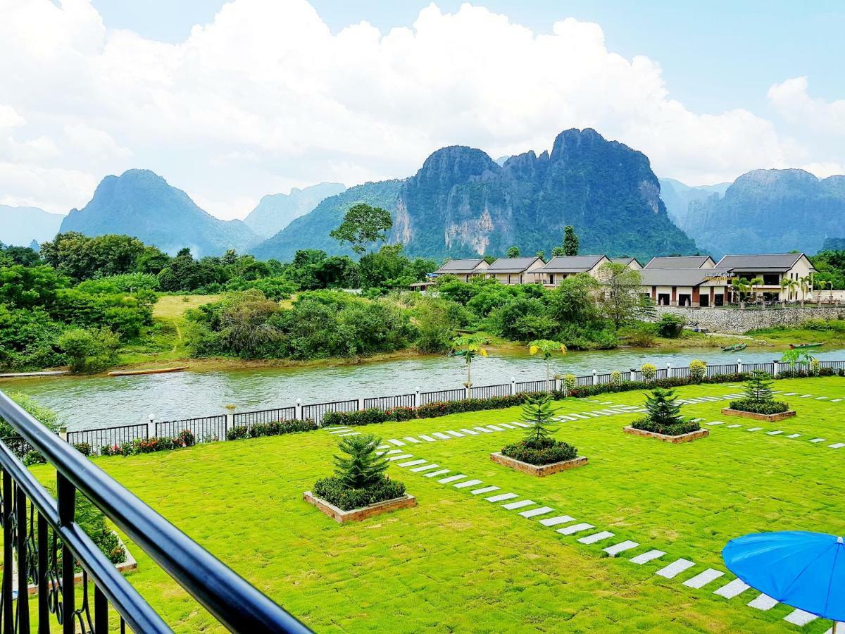 Simon Riverside Hotel Vang Vieng Exterior photo